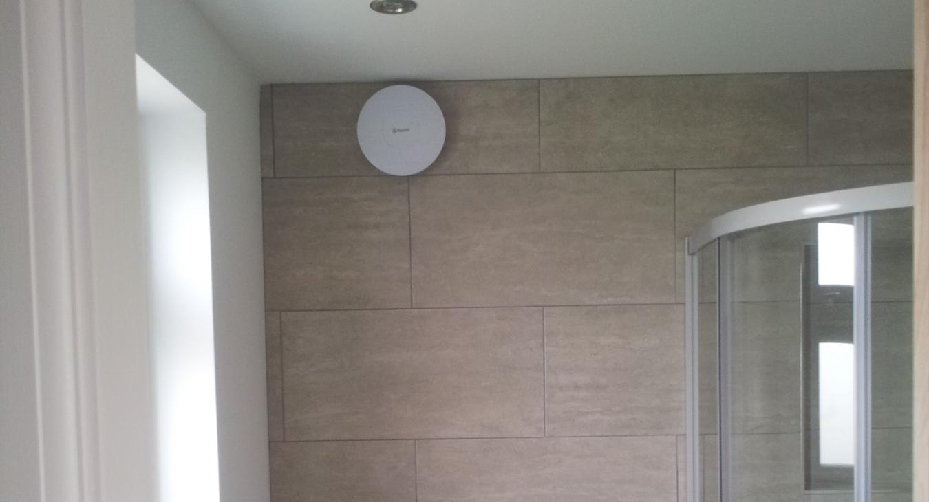 Bathroom Extractor Fan Installation and Downlight Installation by DSJ Electrical Services, Bourne