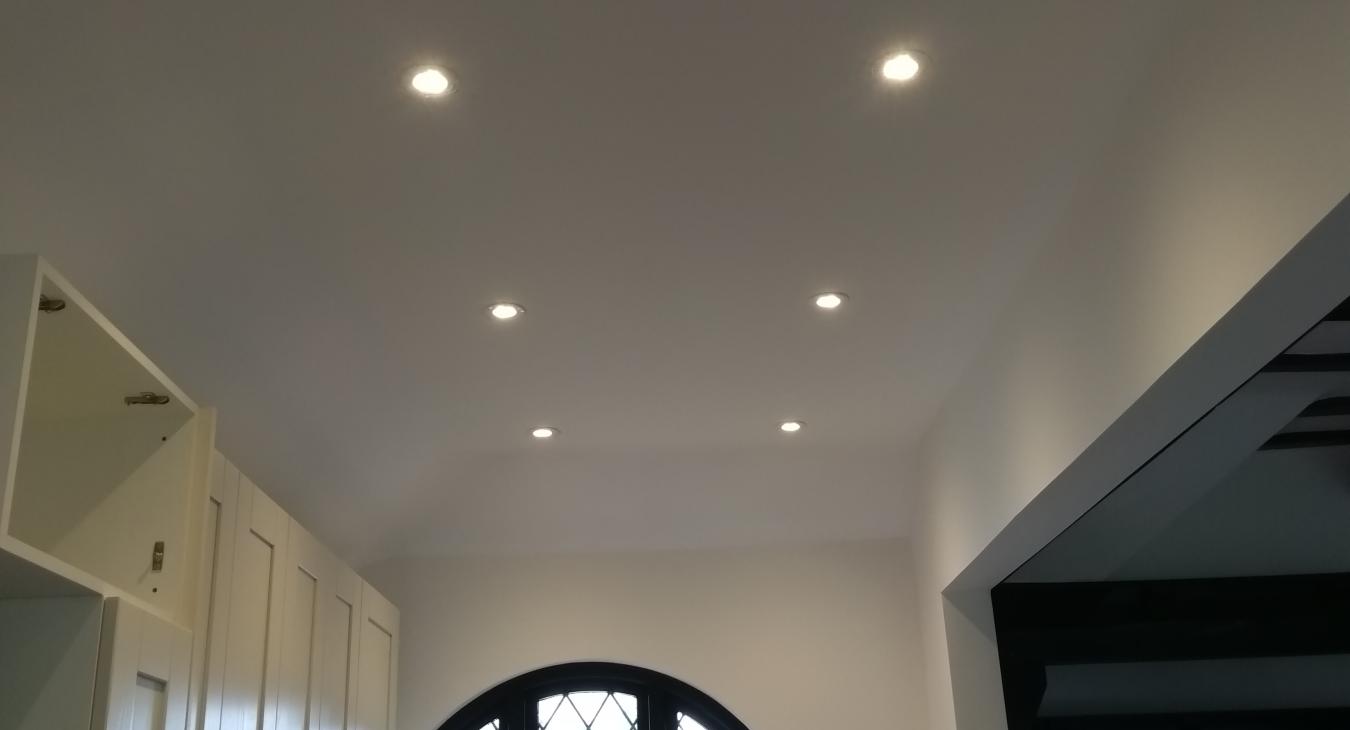Down lighting Installation By DSJ Electrical Services Bourne